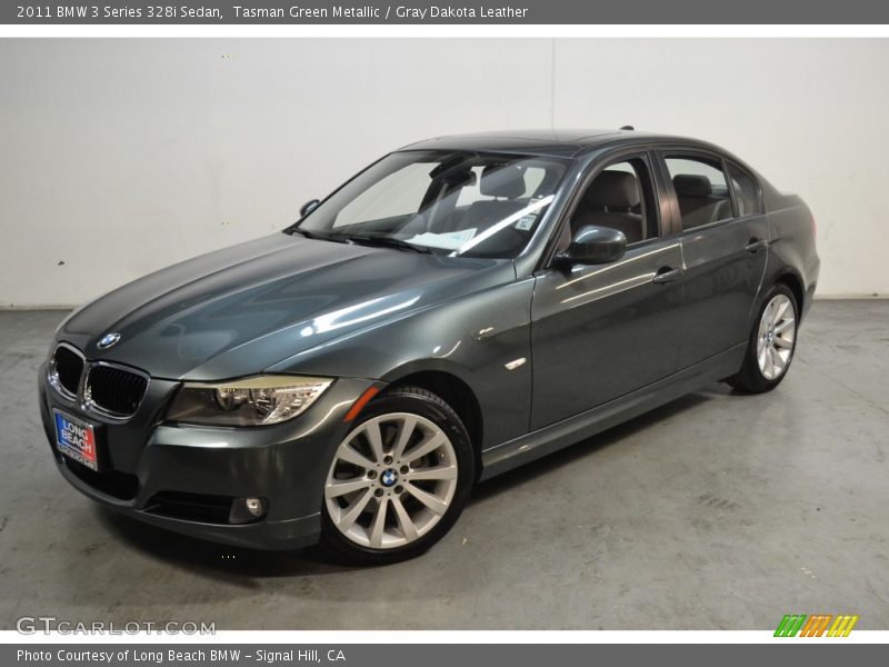 Tasman Green Metallic / Gray Dakota Leather 2011 BMW 3 Series 328i Sedan