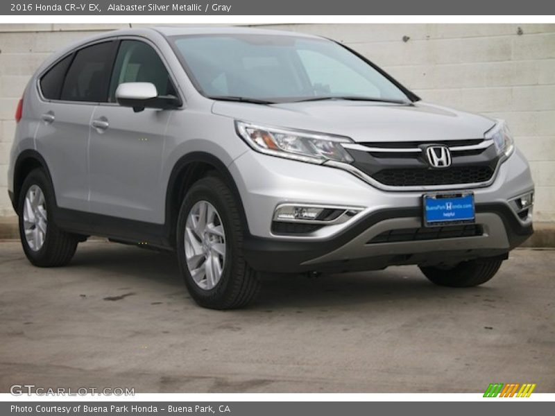 Alabaster Silver Metallic / Gray 2016 Honda CR-V EX