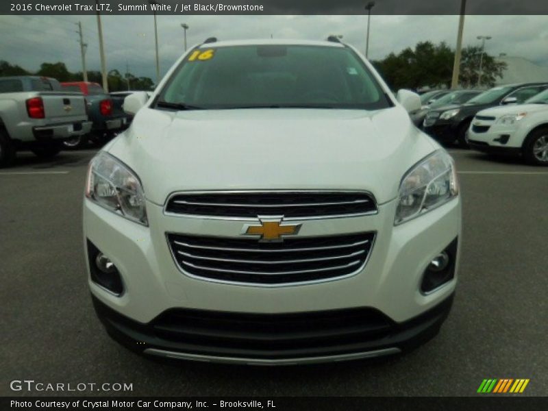 Summit White / Jet Black/Brownstone 2016 Chevrolet Trax LTZ