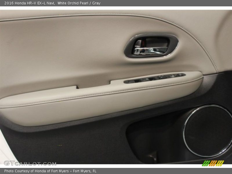White Orchid Pearl / Gray 2016 Honda HR-V EX-L Navi