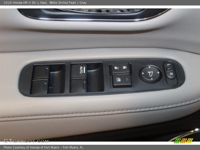 White Orchid Pearl / Gray 2016 Honda HR-V EX-L Navi
