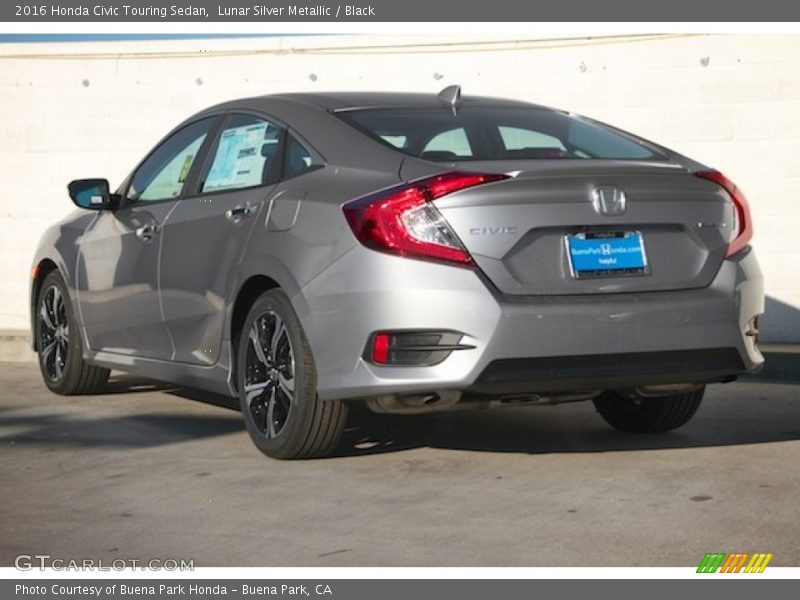 Lunar Silver Metallic / Black 2016 Honda Civic Touring Sedan