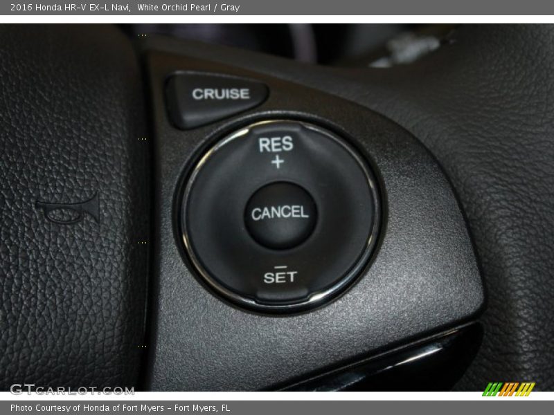 White Orchid Pearl / Gray 2016 Honda HR-V EX-L Navi