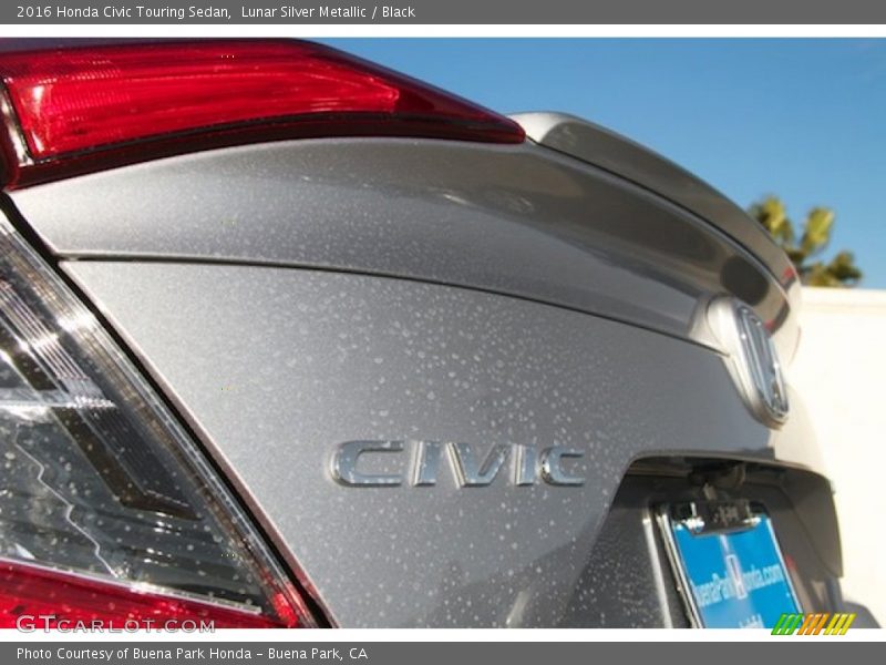 Lunar Silver Metallic / Black 2016 Honda Civic Touring Sedan