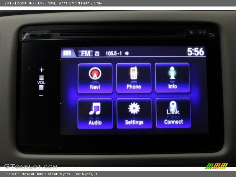 White Orchid Pearl / Gray 2016 Honda HR-V EX-L Navi