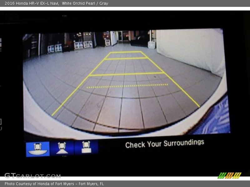 White Orchid Pearl / Gray 2016 Honda HR-V EX-L Navi