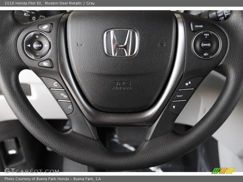 Modern Steel Metallic / Gray 2016 Honda Pilot EX