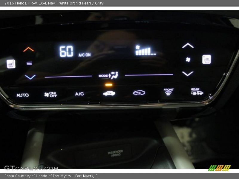 White Orchid Pearl / Gray 2016 Honda HR-V EX-L Navi