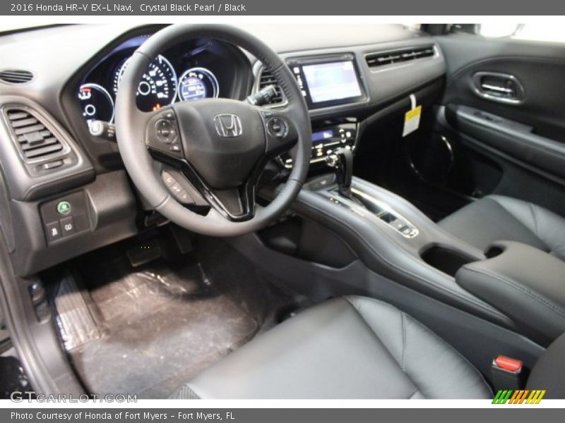 Crystal Black Pearl / Black 2016 Honda HR-V EX-L Navi