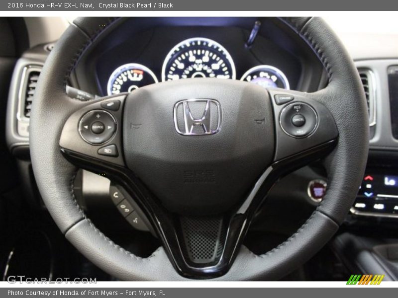 Crystal Black Pearl / Black 2016 Honda HR-V EX-L Navi