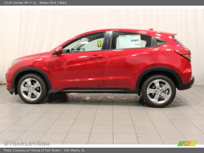 Milano Red / Black 2016 Honda HR-V LX