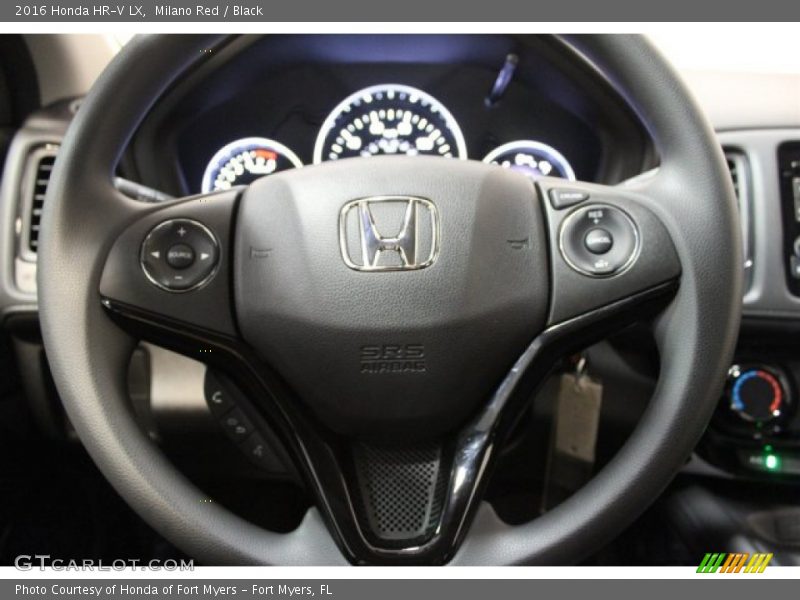 Milano Red / Black 2016 Honda HR-V LX