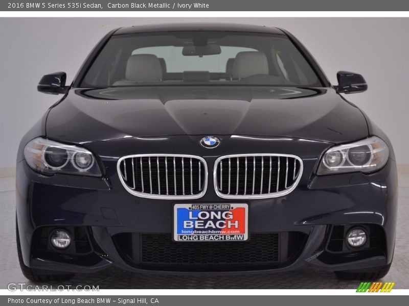 Carbon Black Metallic / Ivory White 2016 BMW 5 Series 535i Sedan
