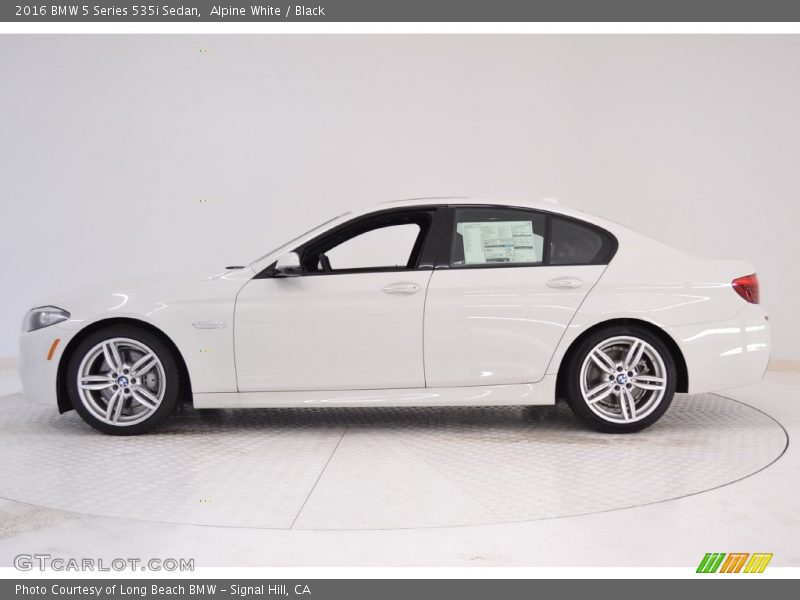 Alpine White / Black 2016 BMW 5 Series 535i Sedan