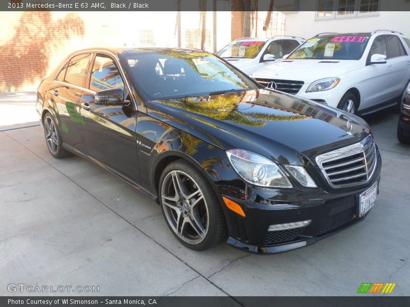 Black / Black 2013 Mercedes-Benz E 63 AMG