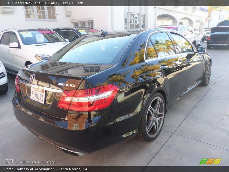 Black / Black 2013 Mercedes-Benz E 63 AMG