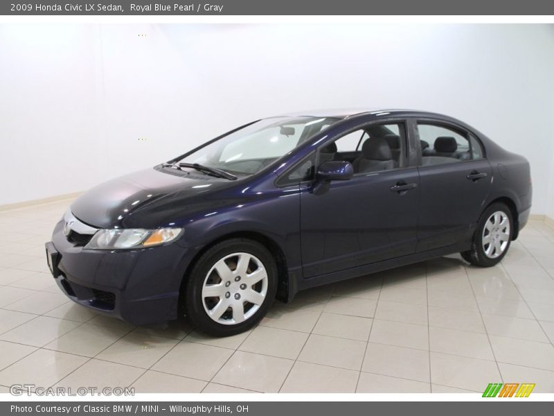 Royal Blue Pearl / Gray 2009 Honda Civic LX Sedan