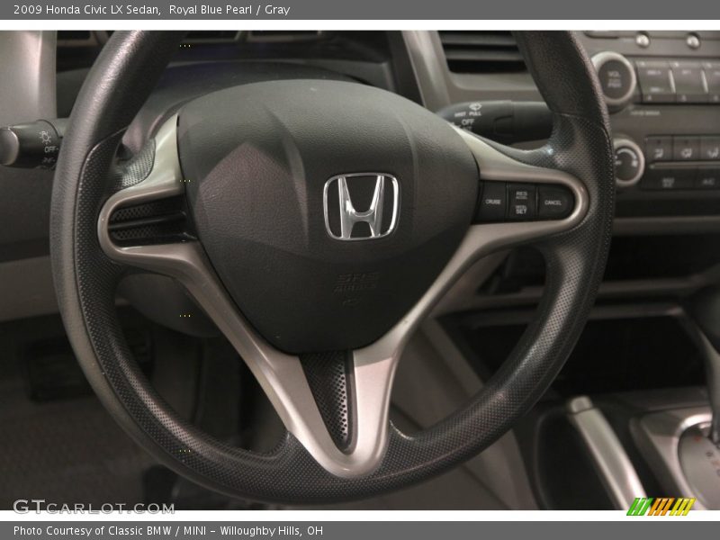 Royal Blue Pearl / Gray 2009 Honda Civic LX Sedan