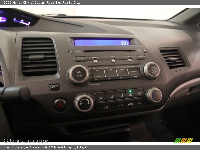 Royal Blue Pearl / Gray 2009 Honda Civic LX Sedan