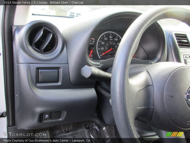 Brilliant Silver / Charcoal 2014 Nissan Versa 1.6 S Sedan