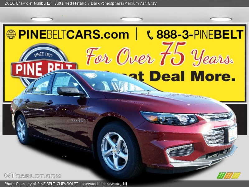 Butte Red Metallic / Dark Atmosphere/Medium Ash Gray 2016 Chevrolet Malibu LS