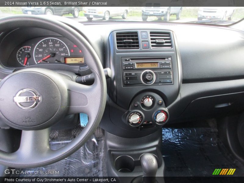 Brilliant Silver / Charcoal 2014 Nissan Versa 1.6 S Sedan
