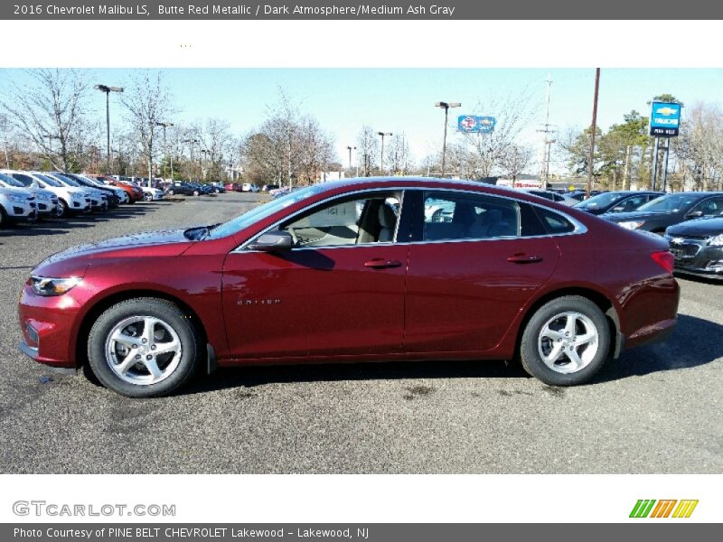 Butte Red Metallic / Dark Atmosphere/Medium Ash Gray 2016 Chevrolet Malibu LS