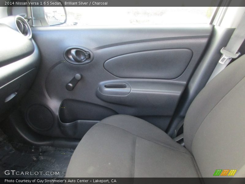 Brilliant Silver / Charcoal 2014 Nissan Versa 1.6 S Sedan