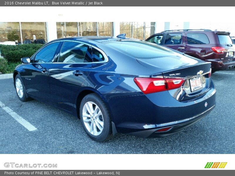 Blue Velvet Metallic / Jet Black 2016 Chevrolet Malibu LT