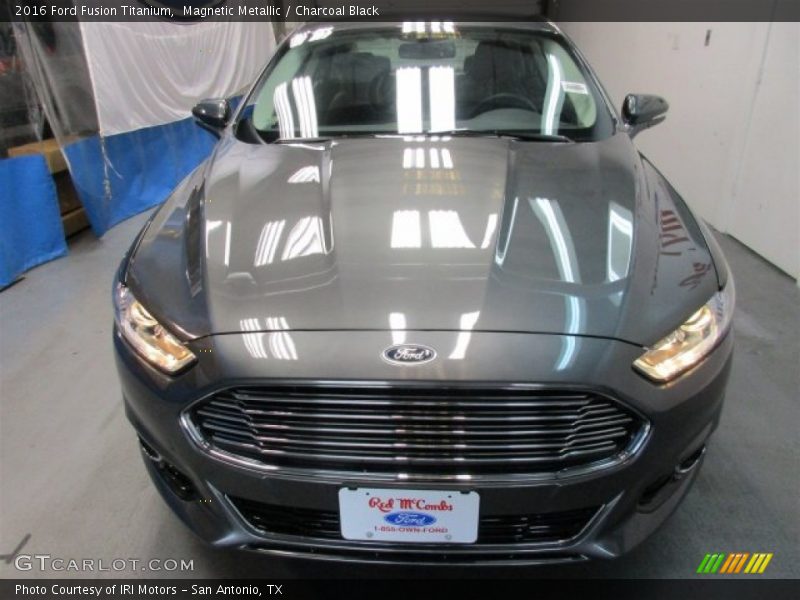 Magnetic Metallic / Charcoal Black 2016 Ford Fusion Titanium
