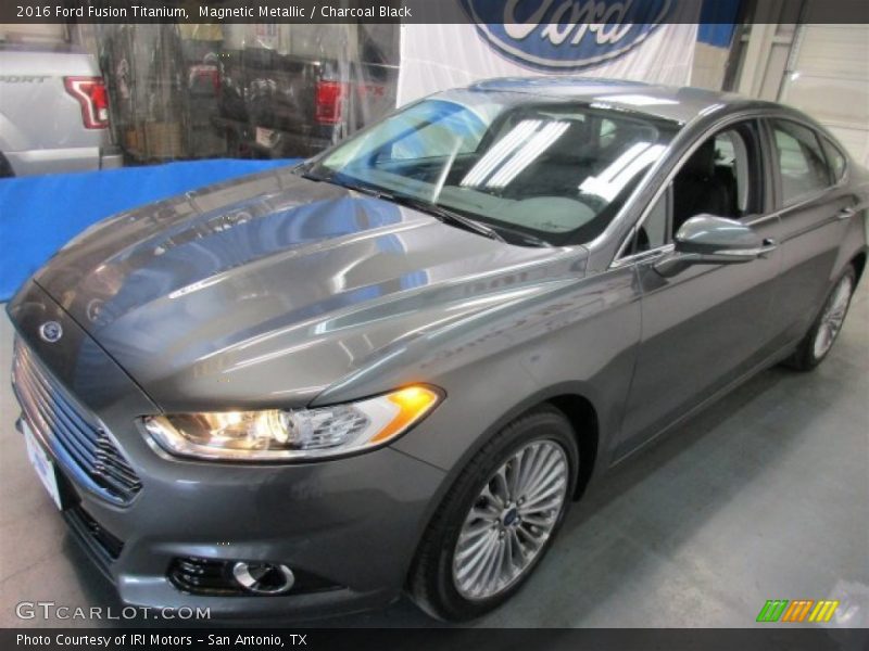 Magnetic Metallic / Charcoal Black 2016 Ford Fusion Titanium