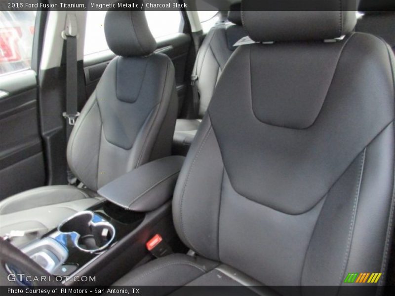 Magnetic Metallic / Charcoal Black 2016 Ford Fusion Titanium