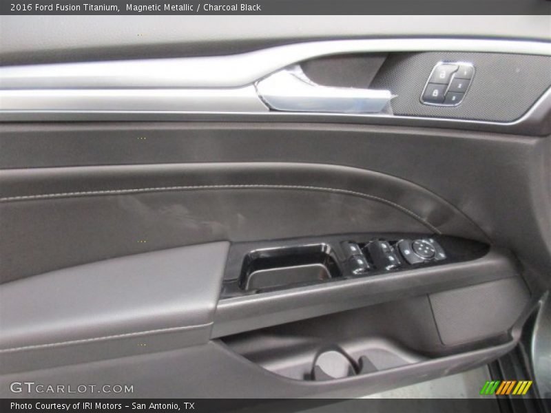 Magnetic Metallic / Charcoal Black 2016 Ford Fusion Titanium
