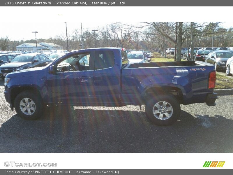 Laser Blue / Jet Black 2016 Chevrolet Colorado WT Extended Cab 4x4
