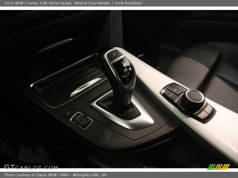 Mineral Grey Metallic / Coral Red/Black 2013 BMW 3 Series 328i xDrive Sedan