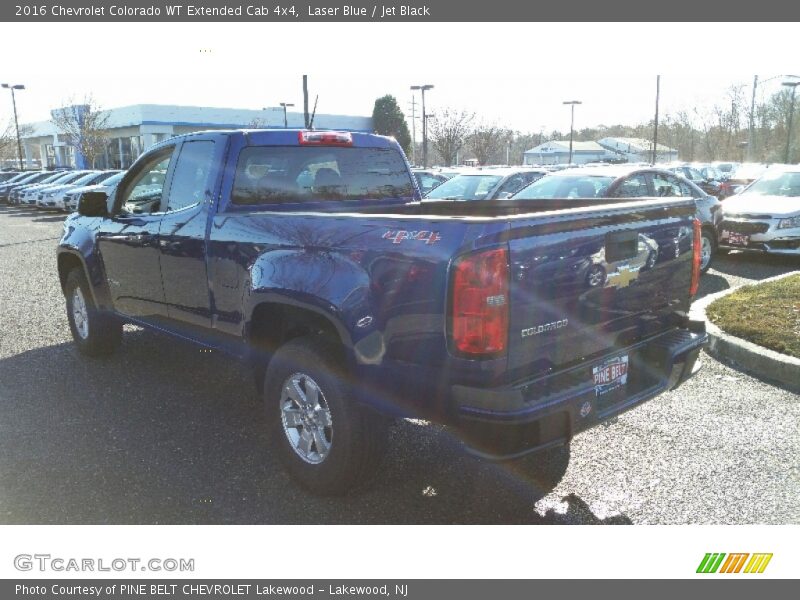 Laser Blue / Jet Black 2016 Chevrolet Colorado WT Extended Cab 4x4
