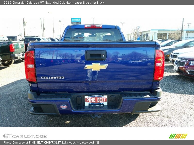 Laser Blue / Jet Black 2016 Chevrolet Colorado WT Extended Cab 4x4