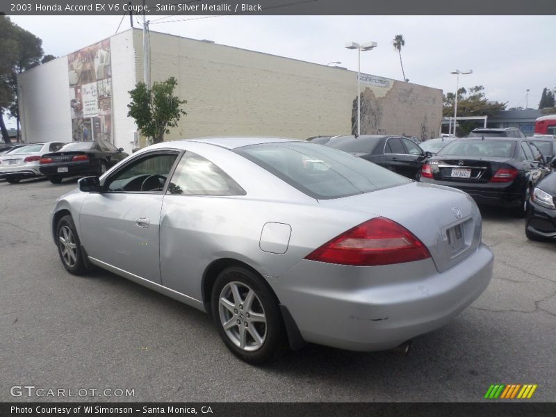 Satin Silver Metallic / Black 2003 Honda Accord EX V6 Coupe