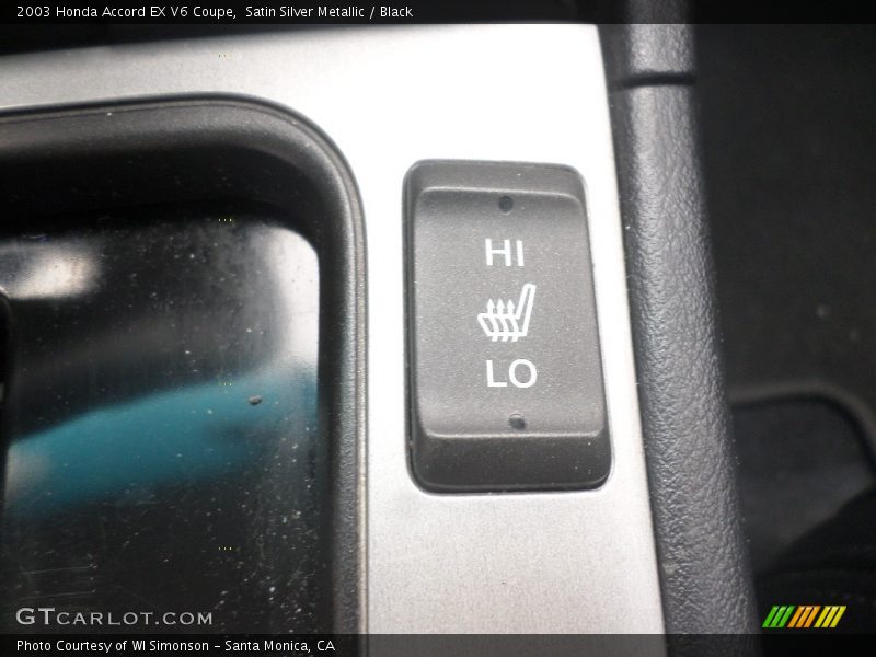 Satin Silver Metallic / Black 2003 Honda Accord EX V6 Coupe