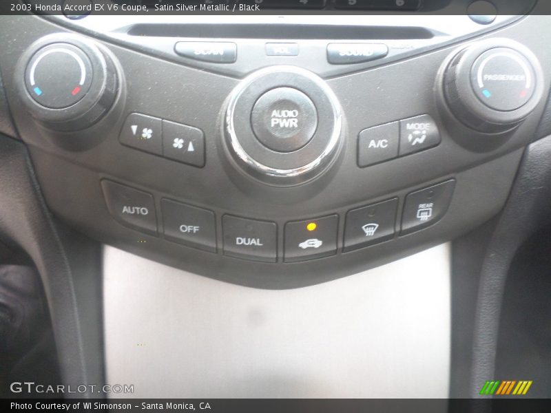 Satin Silver Metallic / Black 2003 Honda Accord EX V6 Coupe