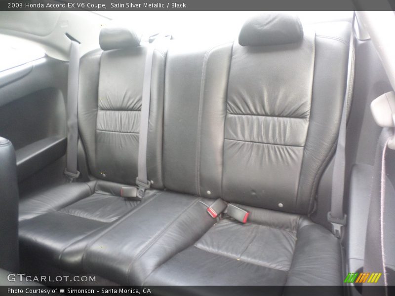 Satin Silver Metallic / Black 2003 Honda Accord EX V6 Coupe