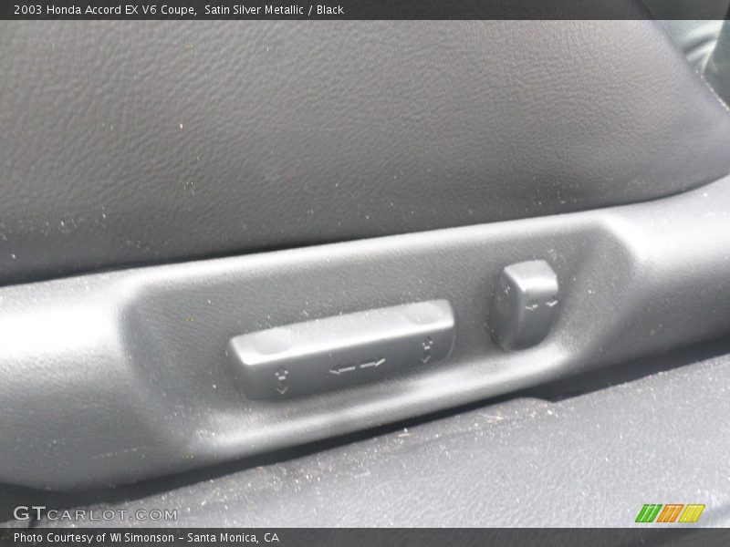 Satin Silver Metallic / Black 2003 Honda Accord EX V6 Coupe
