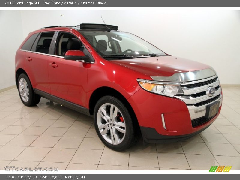 Red Candy Metallic / Charcoal Black 2012 Ford Edge SEL