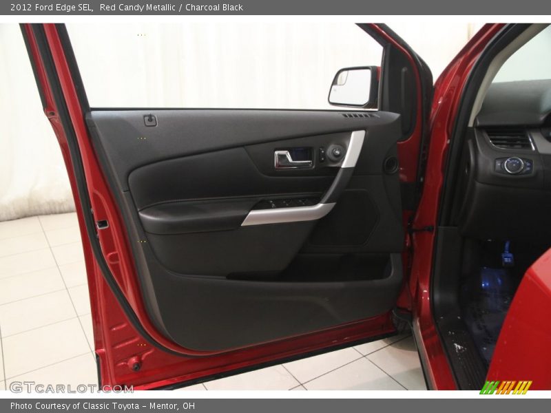 Red Candy Metallic / Charcoal Black 2012 Ford Edge SEL