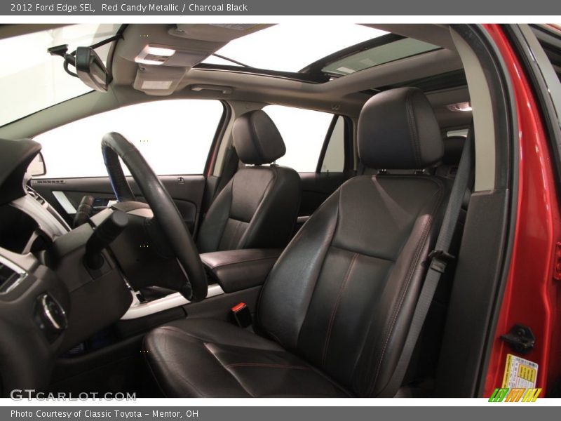 Red Candy Metallic / Charcoal Black 2012 Ford Edge SEL