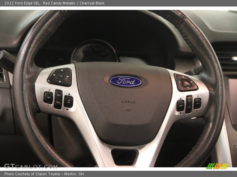 Red Candy Metallic / Charcoal Black 2012 Ford Edge SEL