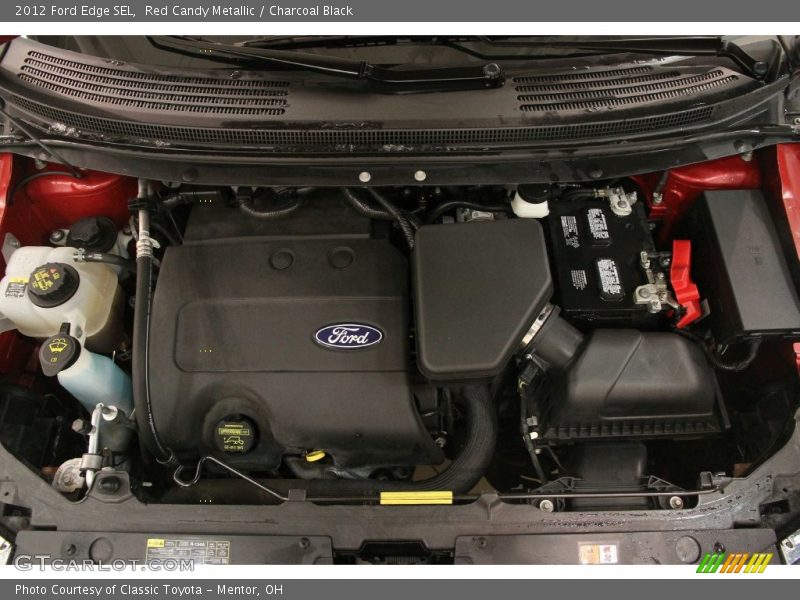 Red Candy Metallic / Charcoal Black 2012 Ford Edge SEL