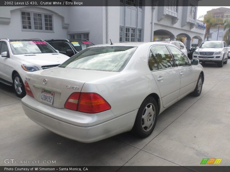 Crystal White / Ecru Beige 2002 Lexus LS 430
