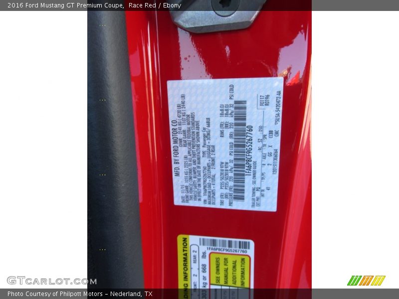 Race Red / Ebony 2016 Ford Mustang GT Premium Coupe