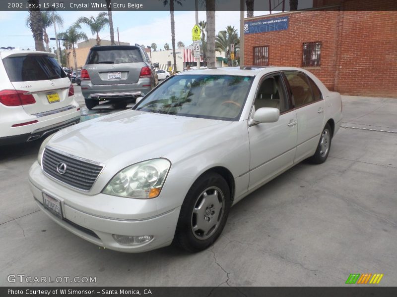 Crystal White / Ecru Beige 2002 Lexus LS 430